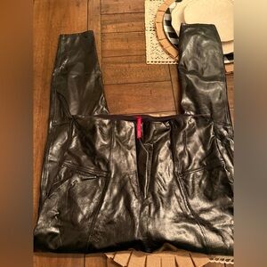 SPANX Shiny Black Leggings